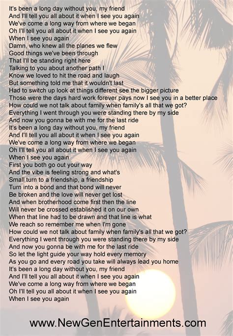 see you again lyrics